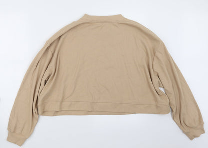 Womens UK Size L Topshop Beige Pullover Jumper