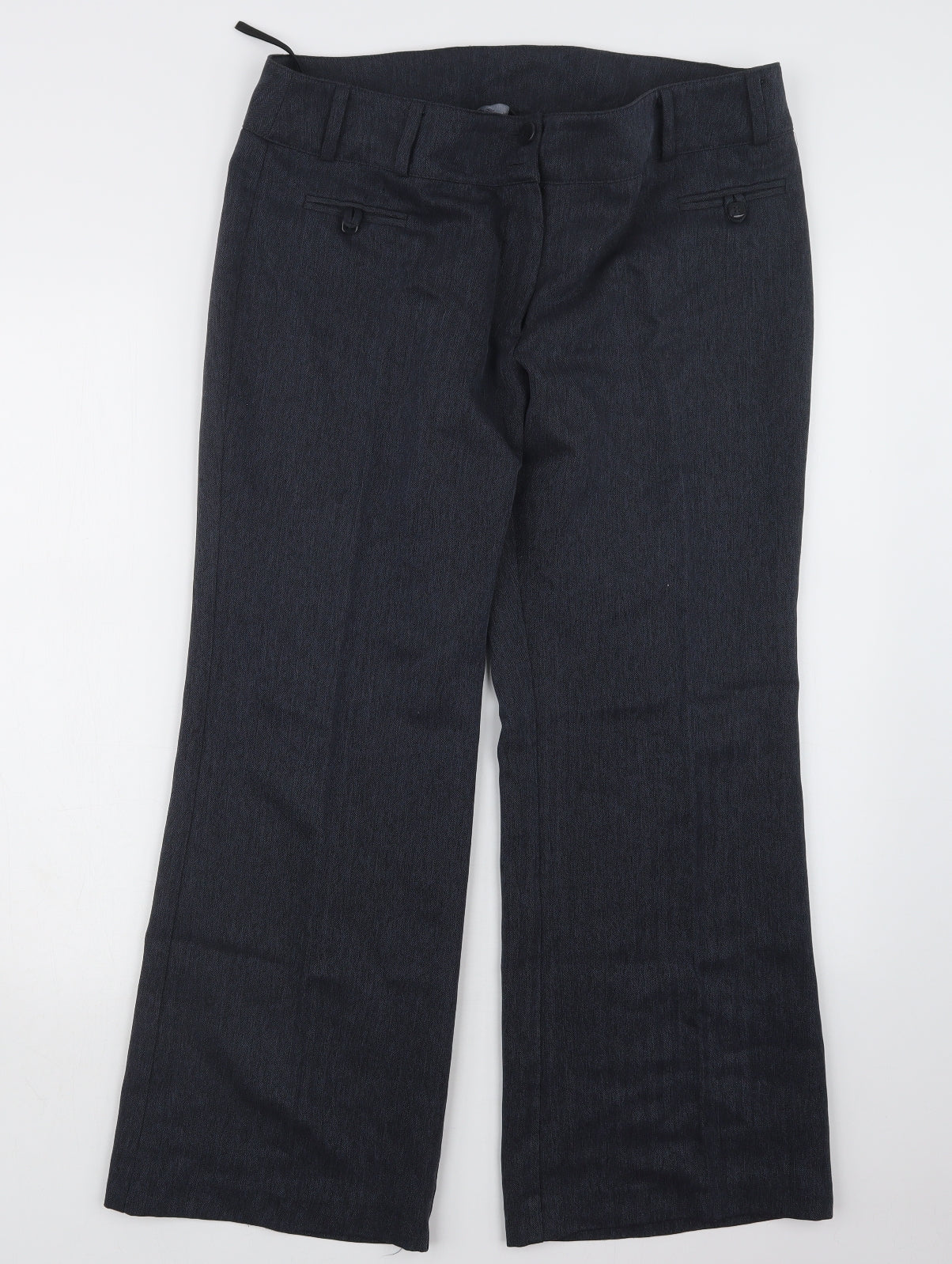 Womens UK Size 16 F&F Regular Fit  Blue Trousers