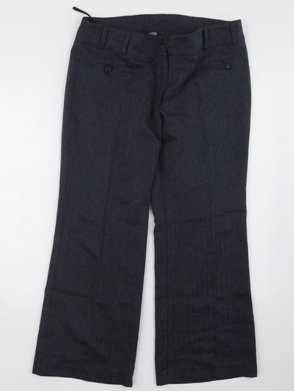 Womens UK Size 16 F&F Regular Fit  Blue Trousers