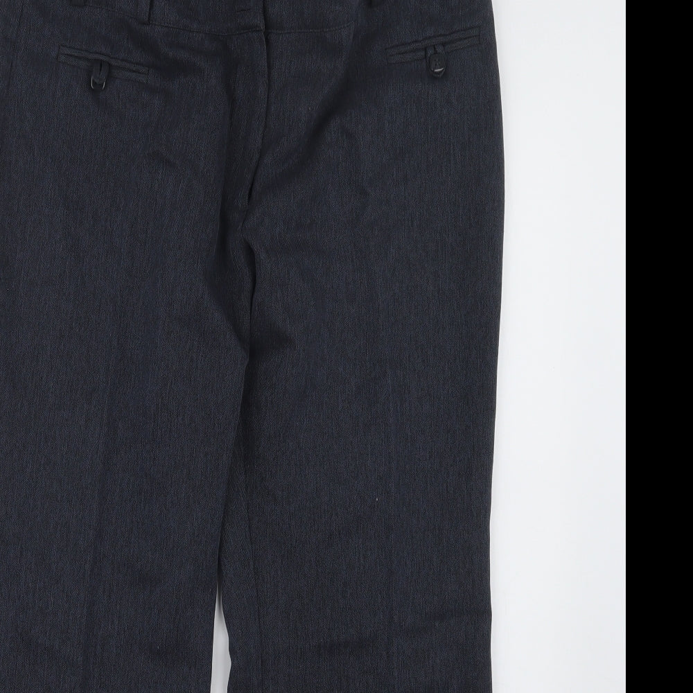 Womens UK Size 16 F&F Regular Fit  Blue Trousers