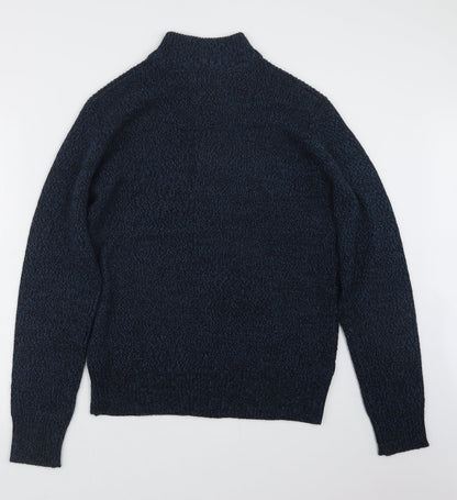 Studio Mens Blue  Knit Pullover Sweatshirt Size M