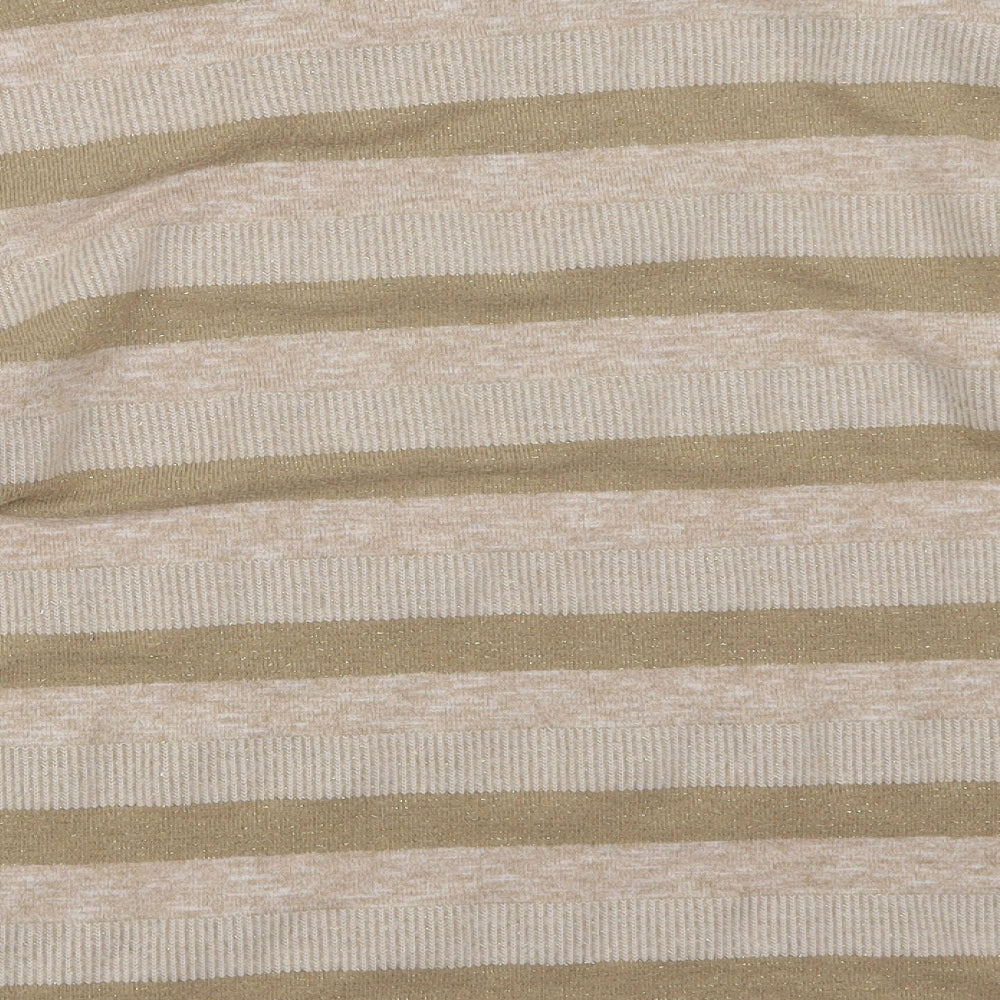 Womens UK Size 14 Marks and Spencer Beige Pullover Jumper