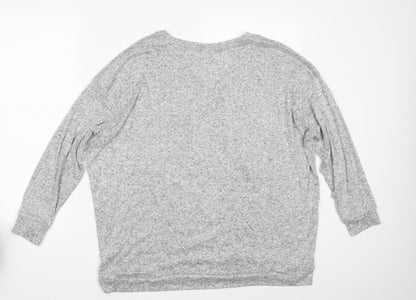 Womens UK Size 14 Matalan Grey Pullover Jumper