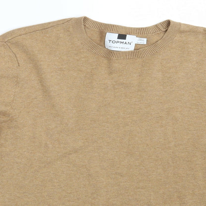 Womens UK Size S Topman Brown Pullover Jumper