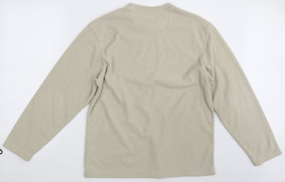 M&S Mens Beige   Pullover Jumper Size M
