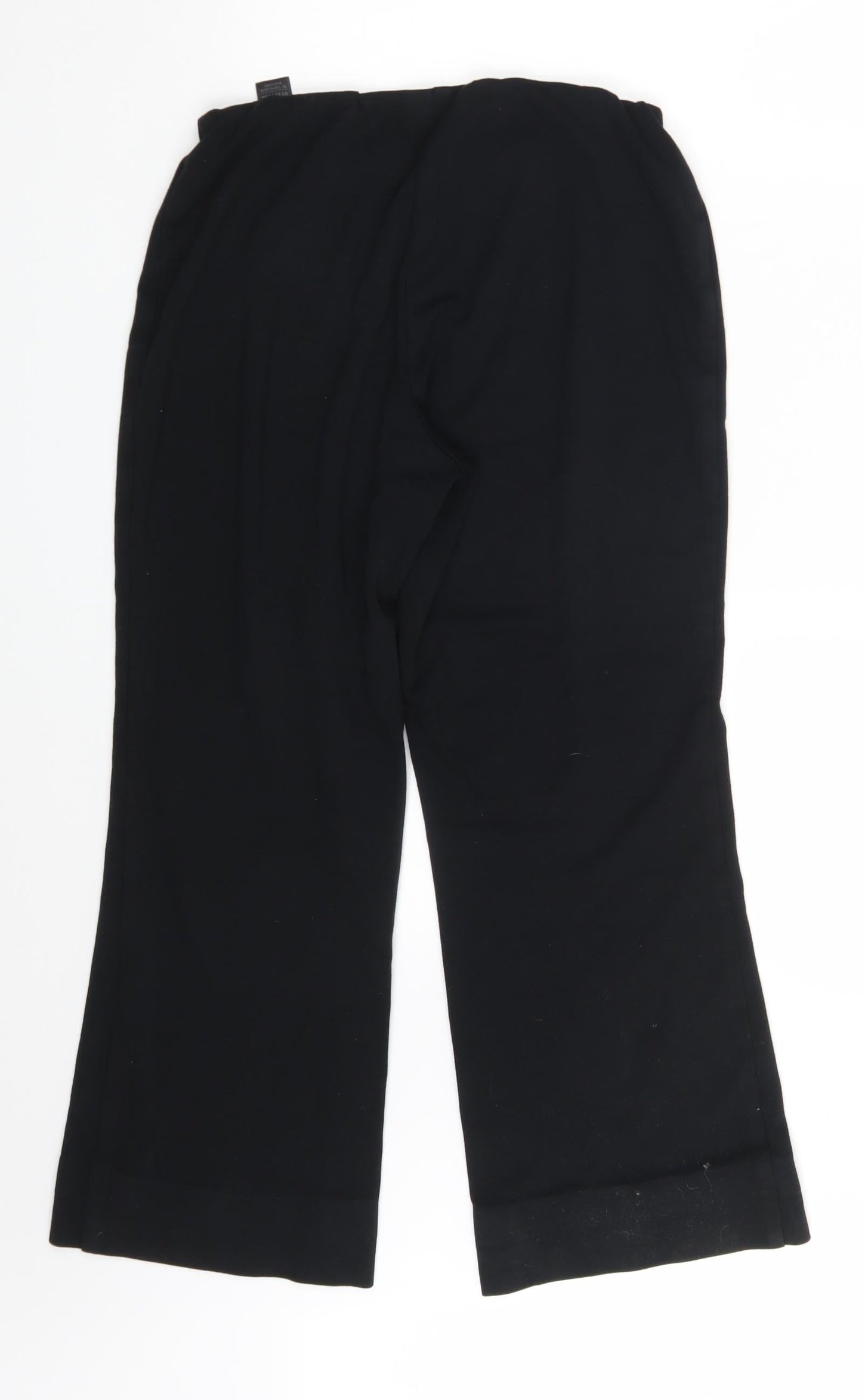 Womens UK Size 10 M&S Regular Fit  Black Trousers