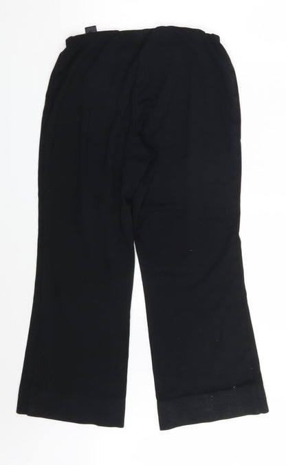 Womens UK Size 10 M&S Regular Fit  Black Trousers