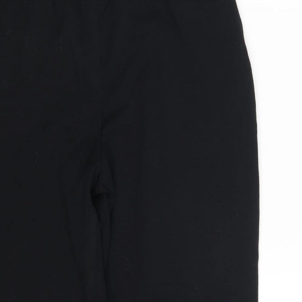 Womens UK Size 10 M&S Regular Fit  Black Trousers