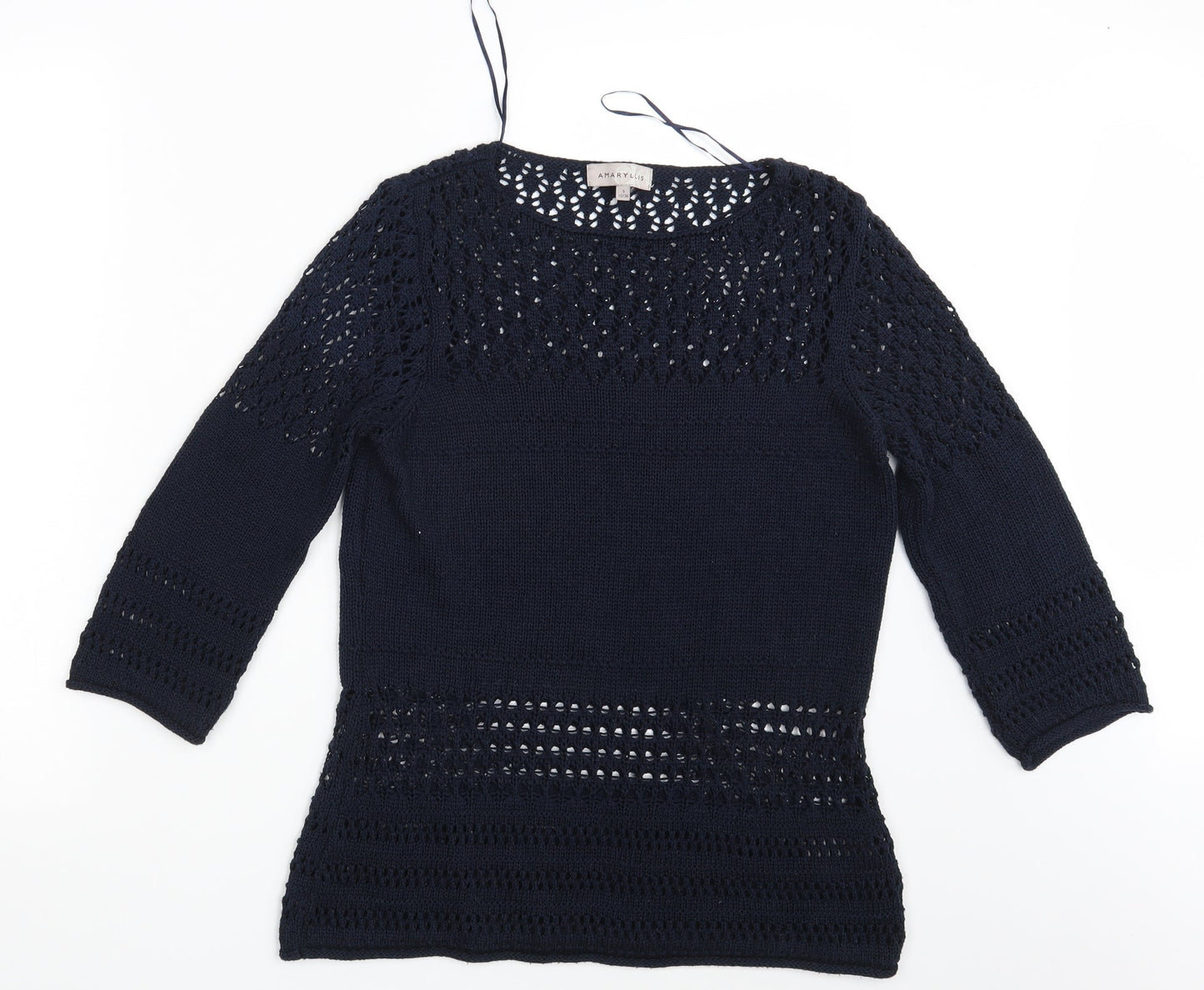 Womens UK Size 10 Amaryllis Blue Pullover Jumper