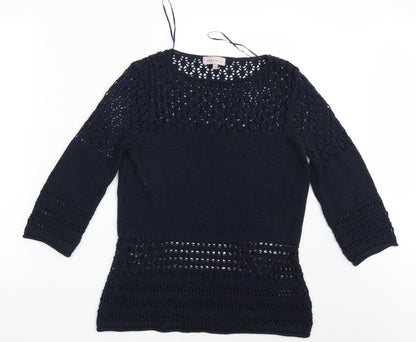 Womens UK Size 10 Amaryllis Blue Pullover Jumper