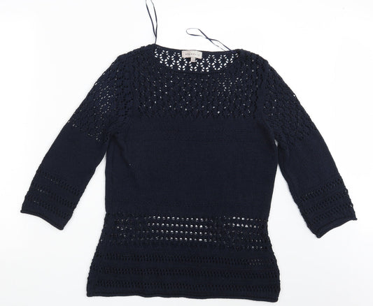 Womens UK Size 10 Amaryllis Blue Pullover Jumper