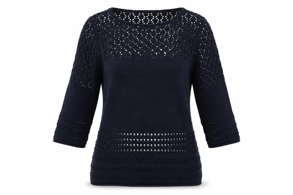 Womens UK Size 10 Amaryllis Blue Pullover Jumper