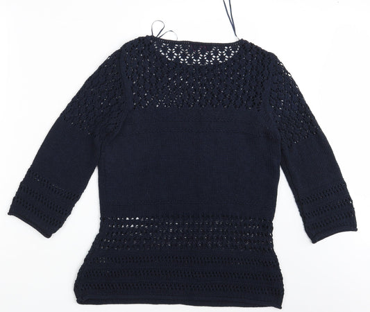 Womens UK Size 10 Amaryllis Blue Pullover Jumper