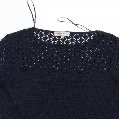 Womens UK Size 10 Amaryllis Blue Pullover Jumper