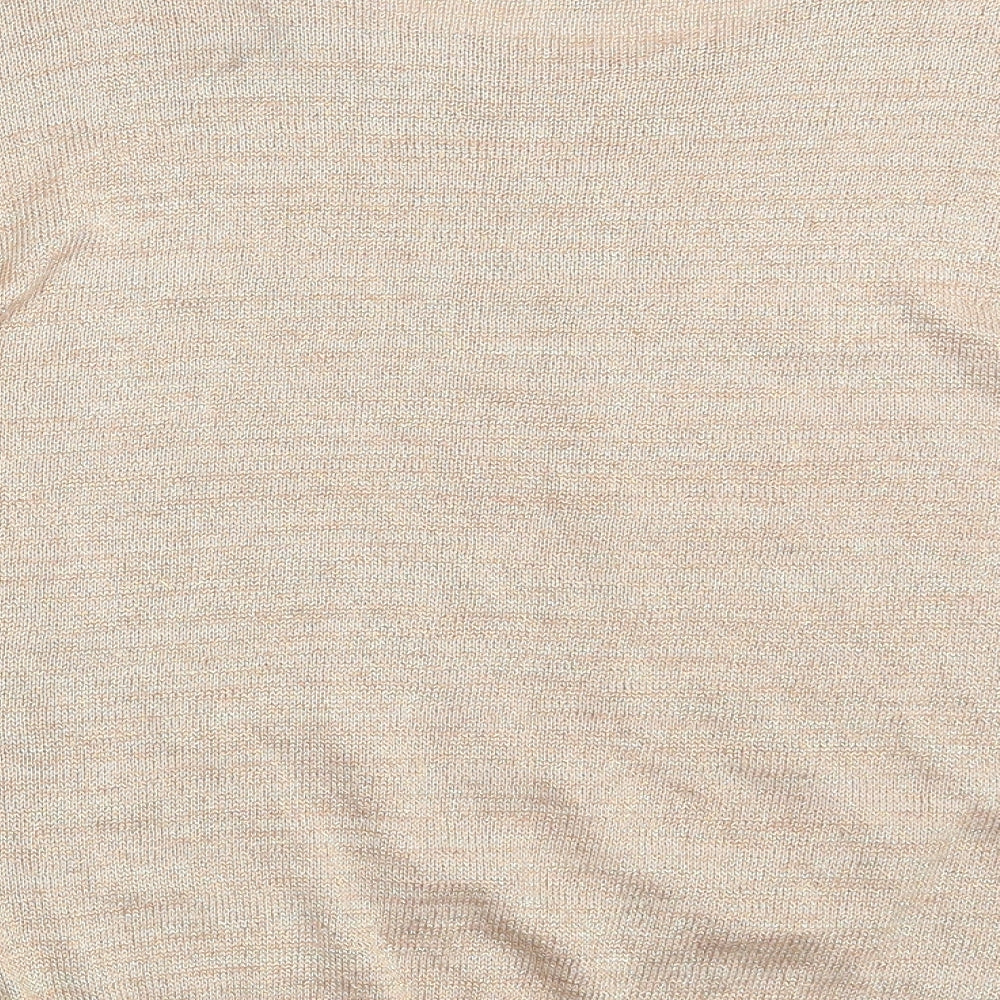 Womens UK Size 12 Soon Gold Pullover Jumper