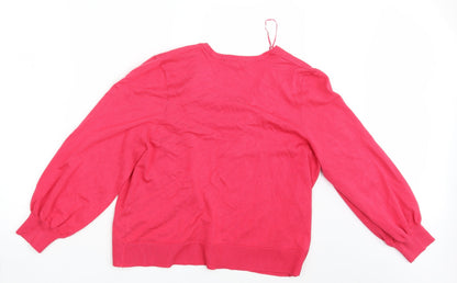 Womens UK Size L Dunnes Pink Cardigan Jumper