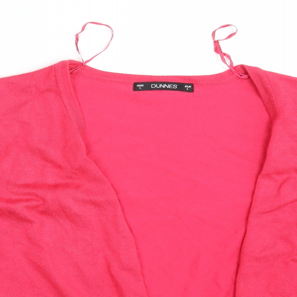 Womens UK Size L Dunnes Pink Cardigan Jumper