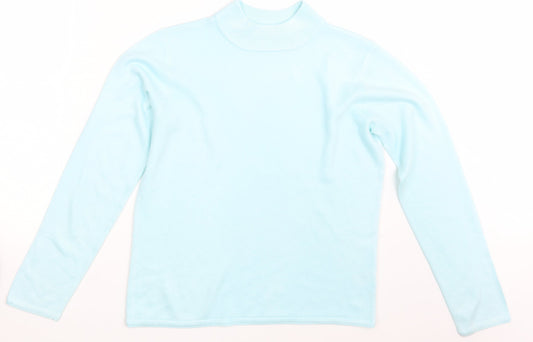 Womens UK Size S BM Blue Pullover Jumper