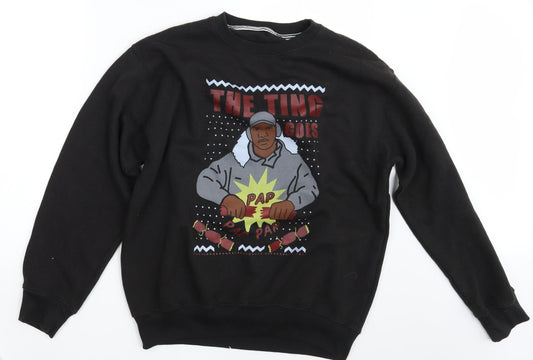 Preworn Mens Black   Pullover Jumper One Size