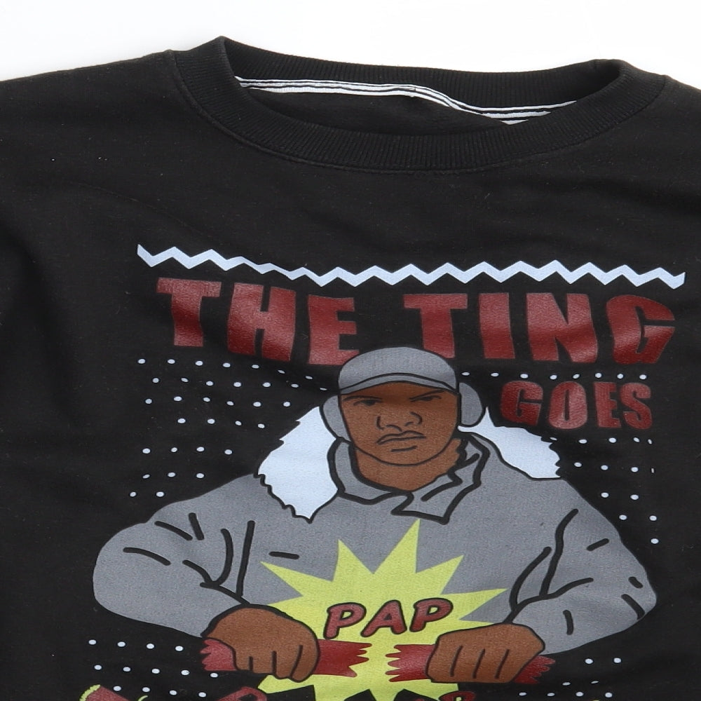 Preworn Mens Black   Pullover Jumper One Size