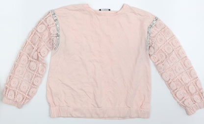 Womens UK Size M Select Pink Pullover Jumper