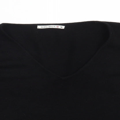 Womens UK Size 16 Select Black Pullover Jumper