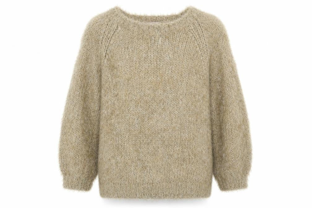 Womens UK Size 10 M&S Beige Pullover Jumper