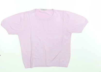 Womens UK Size 14 M&S Purple Pullover Jumper