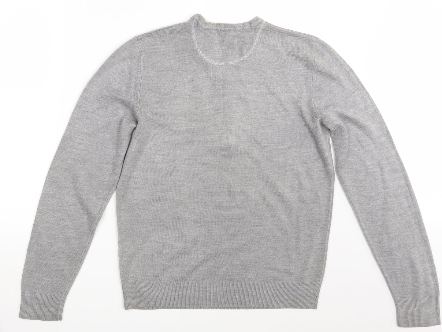 Burtomn Mens Grey   Pullover Jumper Size M