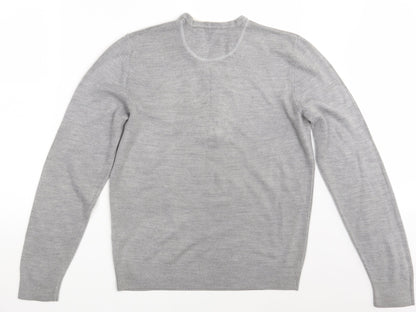 Burtomn Mens Grey   Pullover Jumper Size M