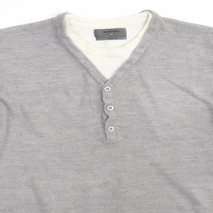 Burtomn Mens Grey   Pullover Jumper Size M