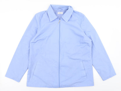 Womens UK Size 14 Damart Blue Pea Coat