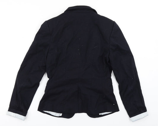 H&M Womens Blue   Jacket Blazer Size 8