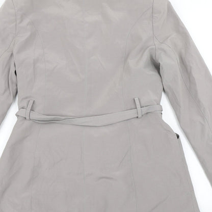BHS Womens Grey   Overcoat Coat Size 10