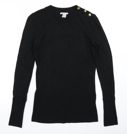 Womens UK Size M H&M Black Pullover Jumper