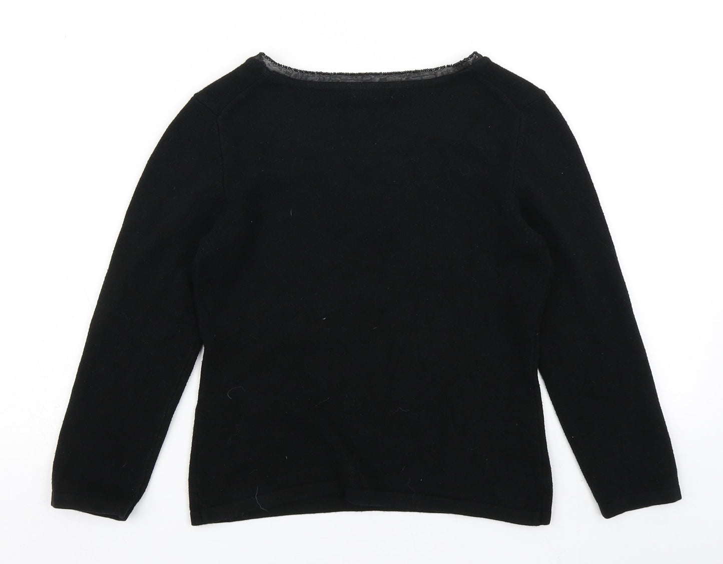 Womens UK Size S Linea Black Pullover Jumper