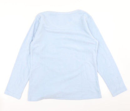 Love To Dream Womens Blue Solid  Top Pyjama Top Size 8