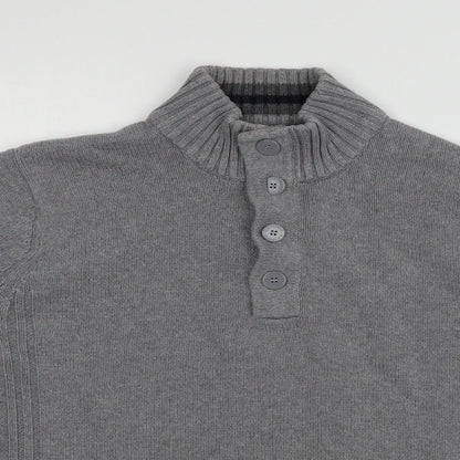 Blue Harbour Mens Grey  Knit Pullover Jumper Size L