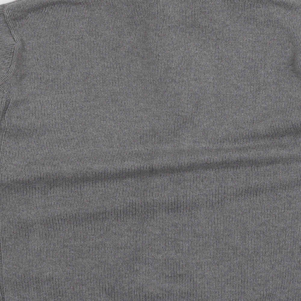 Blue Harbour Mens Grey  Knit Pullover Jumper Size L