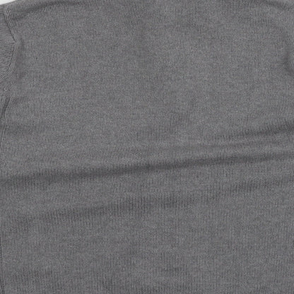 Blue Harbour Mens Grey  Knit Pullover Jumper Size L