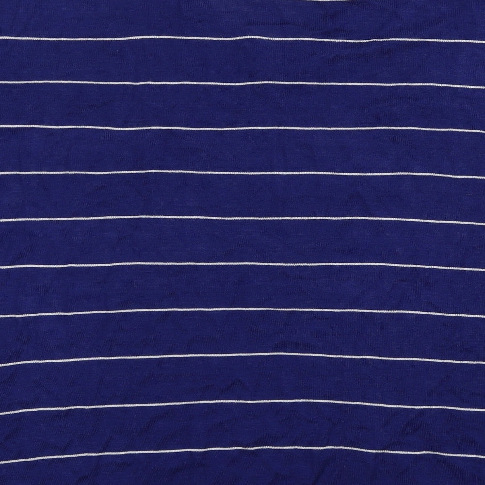 George Womens Blue Striped Knit Pullover Jumper Size 16