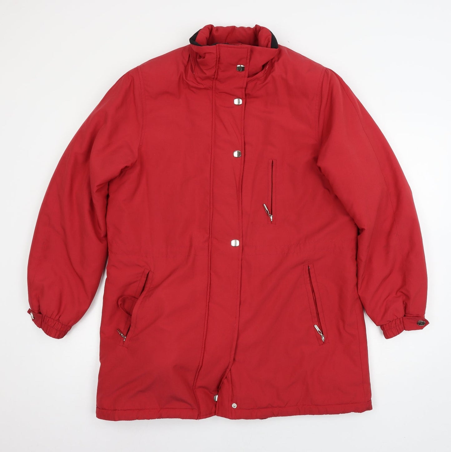 Eliza Grey Womens Red   Parka Coat Size 12