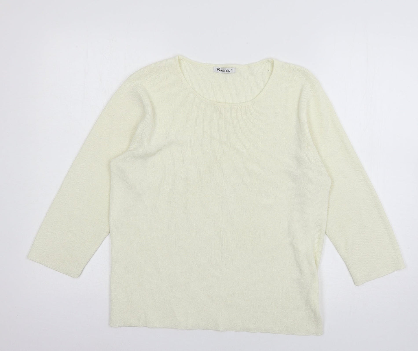 Womens UK Size 14 Berkertex Ivory Pullover Jumper