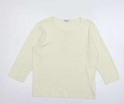 Womens UK Size 14 Berkertex Ivory Pullover Jumper