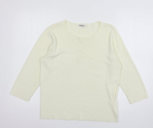 Womens UK Size 14 Berkertex Ivory Pullover Jumper