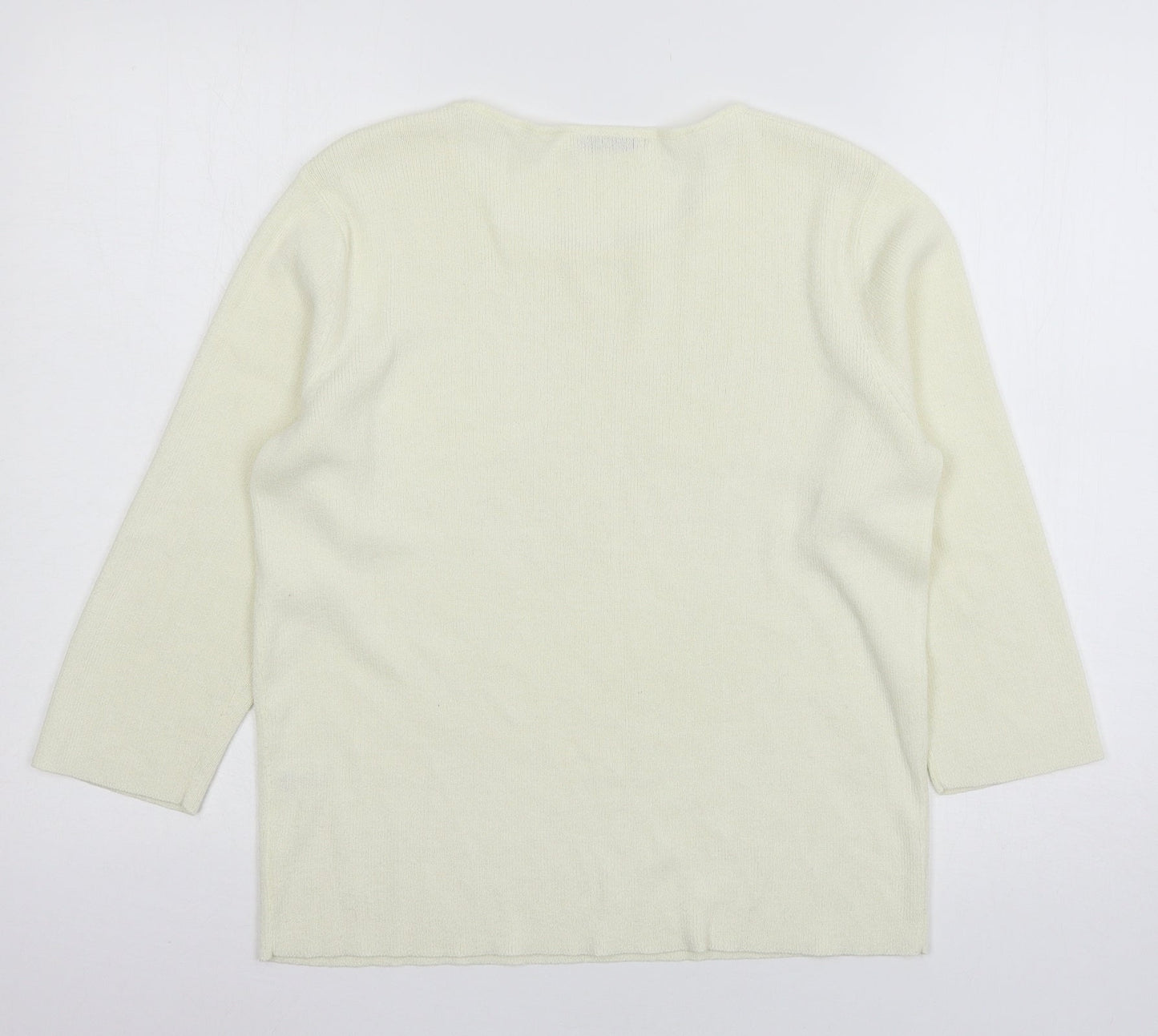 Womens UK Size 14 Berkertex Ivory Pullover Jumper