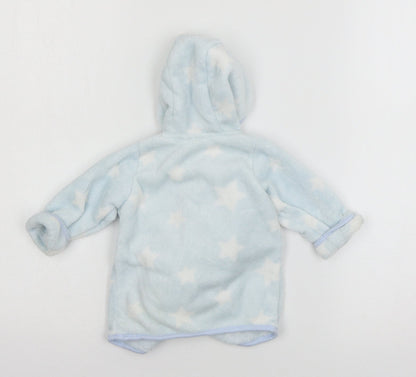 Peacocks Boys Blue Geometric Microfibre Cami Robe Size 0-3 Months