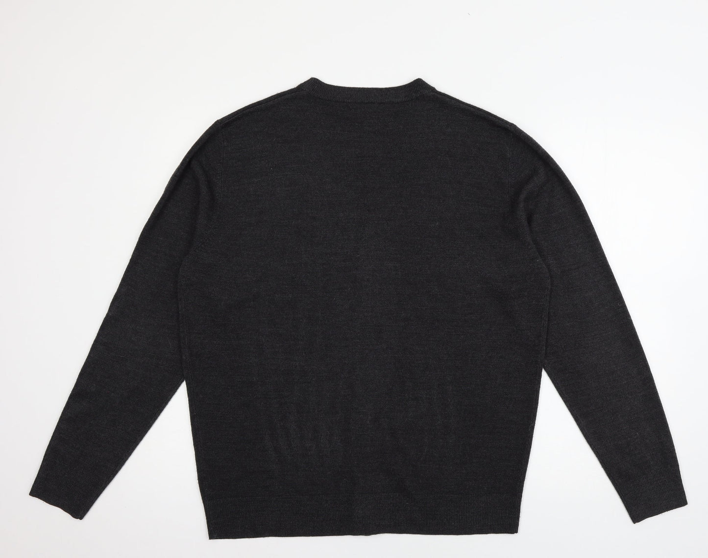 Atlantic Bay Womens Grey  Knit Cardigan Jumper Size L