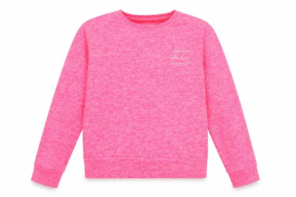Primark Girls Pink  Jersey Pullover Sweatshirt Size 10-11 Years  - Sleep dream repeat
