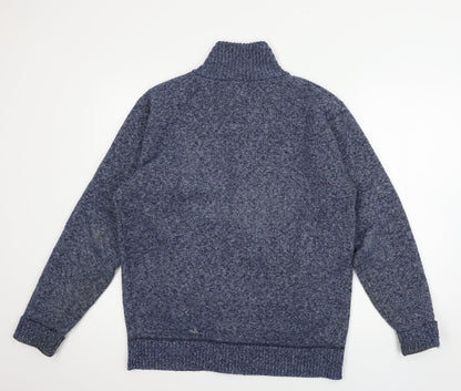 Caribou Womens Blue  Knit Cardigan Jumper Size L